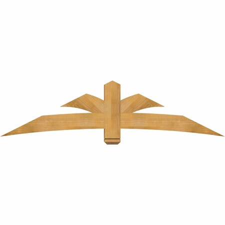 Ekena Millwork Davenport Rough Sawn Timber Gable Bracket, Western Red Cedar, 84"W x 21"H x 6"D x 6"F, 6/12 Pitch GBW084X21X0606DAV00RWR